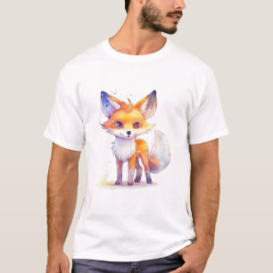 T-shirt homme mignonne Baby Fox