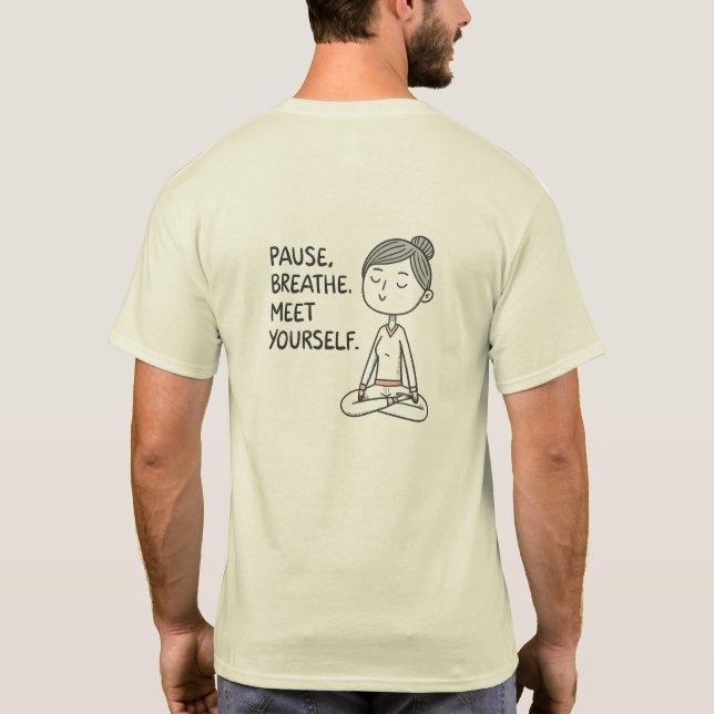 T-shirt Homme 'Mindful Moment' (Dos)