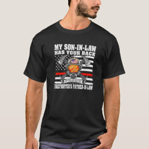 T-shirt Homme Mon Gendre Vous Soutient Fier Pompiers