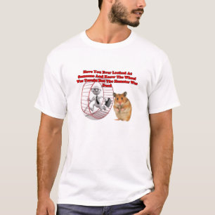 T-shirt Homme mort de roue de hamster