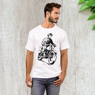 T-shirt homme motocycliste de l'armée