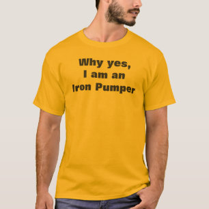 T-shirt Homme Musclé  Pompes de Fer Citation Humoristique 