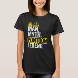 T-shirt Homme Myth Pontoon Légende Papa grand-père Pontoon
