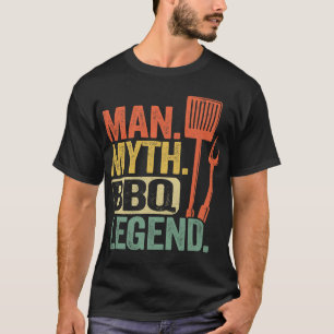 T-shirt Homme Mythe BBQ Légende Barbecue Grilling Papa Gri