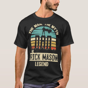T-shirt Homme Mythe Légende Papa Brick Mason