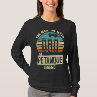 T-shirt Homme Mythe Légende Papa Petanque Joueur Extraordi