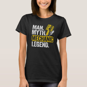 T-shirt Homme Mythe Mécanique Légende Voiture Guy Garage P