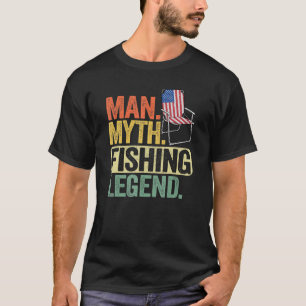 T-shirt Homme Mythe Pêche Légende Papa Papa Papa Papa Dadd
