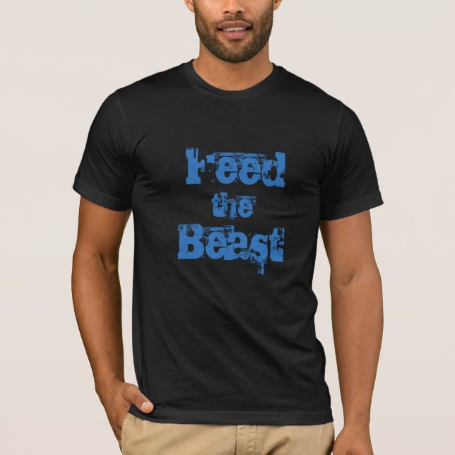 T-shirt homme nourrir la bête (Devant)