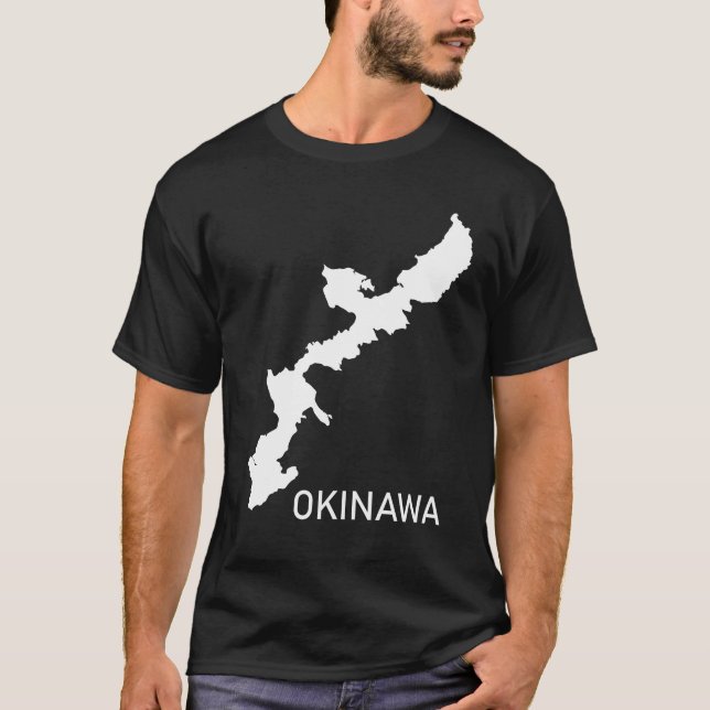 T-shirt homme Okinawa (Okinawa Map) (Devant)