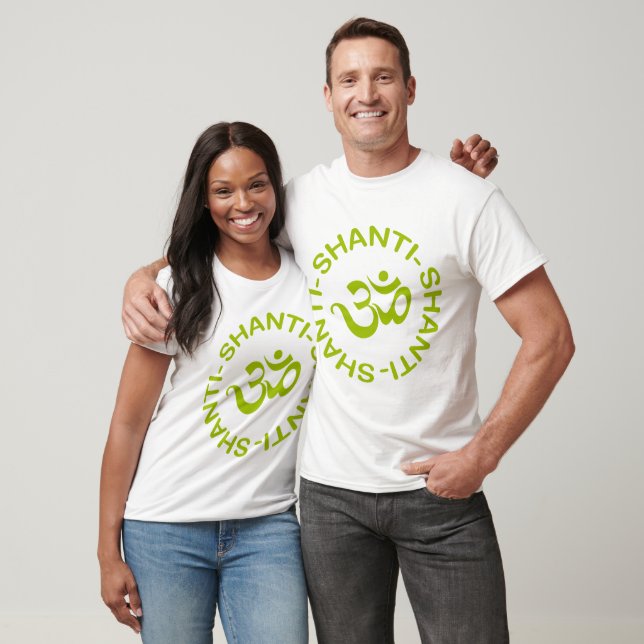 T-shirt homme Om Shanti Shanti Shanti (Unisexe)