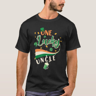 T-shirt Homme One Lucky Uncle St Patricku2019s Jour Arc en