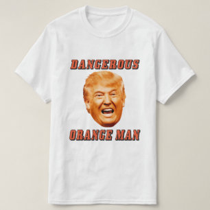 T-shirt Homme orange dangereux de la chemise   de Donald