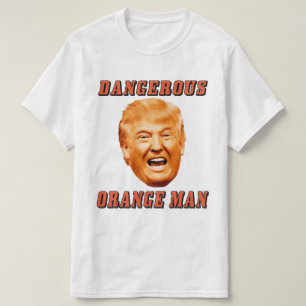 T-shirt Homme orange dangereux de la chemise   de Donald