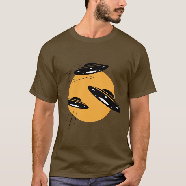 T-shirt homme OVNI de l'espace (Devant)