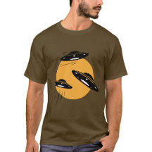 T-shirt homme OVNI de l'espace