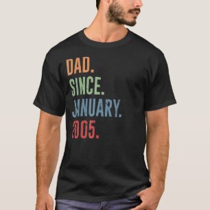 T-shirt Homme Papa depuis janvier 2005