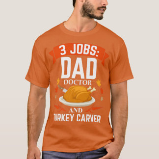 T-shirt Homme Papa Docteur Turquie Carver Thanksgiving Chr