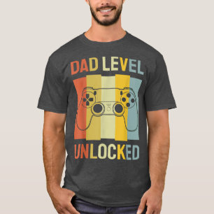 T-shirt Homme Papa Niveau Déverrouillé Bientôt Pour Être P
