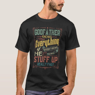 T-shirt Homme Parrain sait tout s'il ne sait pas