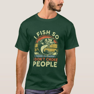 T-shirt Homme Pêche Ti I Poisson Donc Je N'Étouffe Pas Les