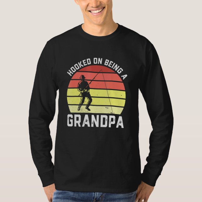 T-shirt Homme Pêcheur Grandpa Pêcheur Acclamé D'Être Un G (Devant)