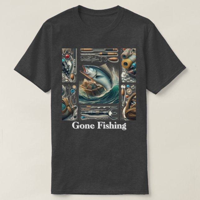 T-shirt homme pêcheur homme pêche (Design devant)