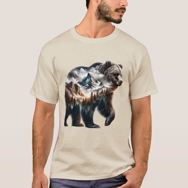 T-shirt homme Pittoresque de Bear Country (Devant)