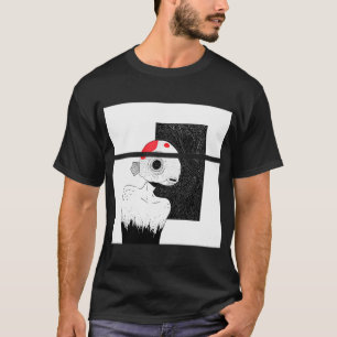 T-shirt homme poisson rouge - esthétique horrifique