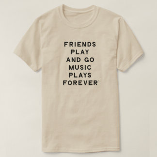T-shirt Homme pour amis et musique
