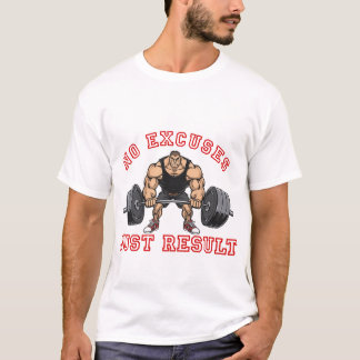 T-shirt homme pour salle de sport « Pas d'excuses,
