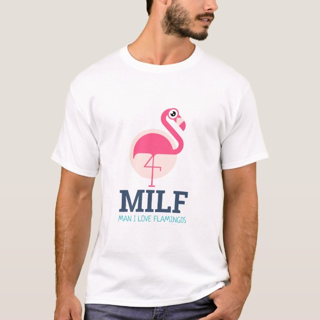 T-shirt Homme que j'aime Flamants roses (Devant)