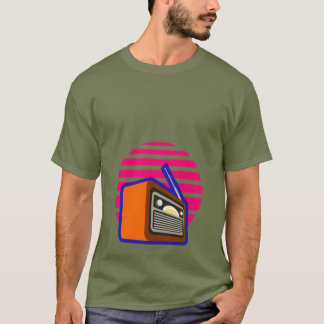 T-Shirt Homme Radio Rétro Vintage