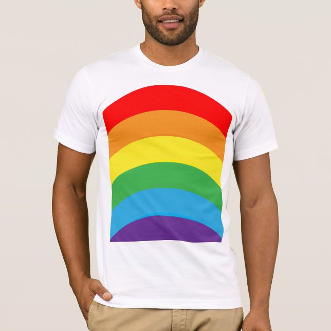 T-shirt Homme Rainbow LGBT (Devant)