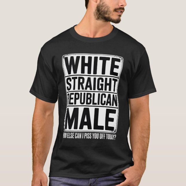 T-shirt Homme républicain droit blanc (Devant)