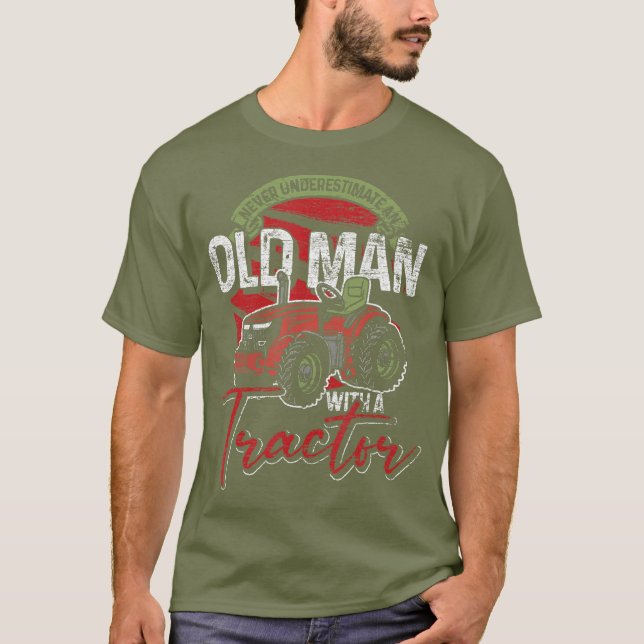 T-shirt Homme retraité Hommes agriculteurs agricoles (Devant)