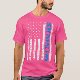 T-shirt Homme Rétro US Meilleure Poppie Jamais 4 Juillet F