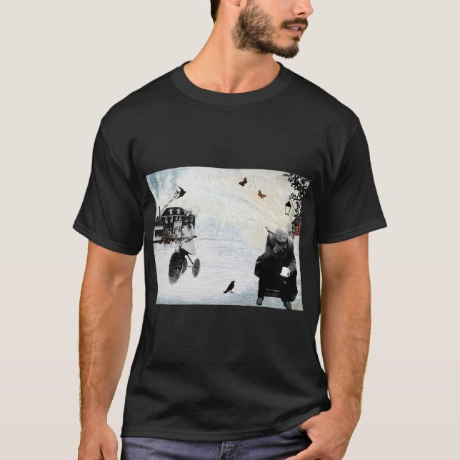 T-shirt Homme riche pauvre (Devant)