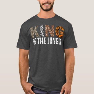T-shirt Homme Roi De La Jungle Anniversaire Safari Leopard