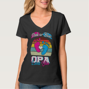 T-shirt Homme Rose Ou Bleu Opa Vous Aime Genre Reveine Par