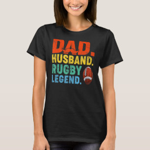 T-shirt Homme Rugby Papa Mari Légende Joueur de rugby Père
