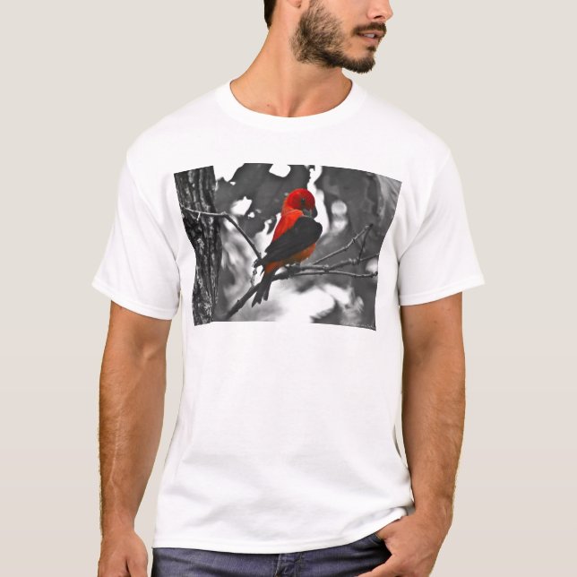 T-shirt Homme Scarlet Tanager (Devant)