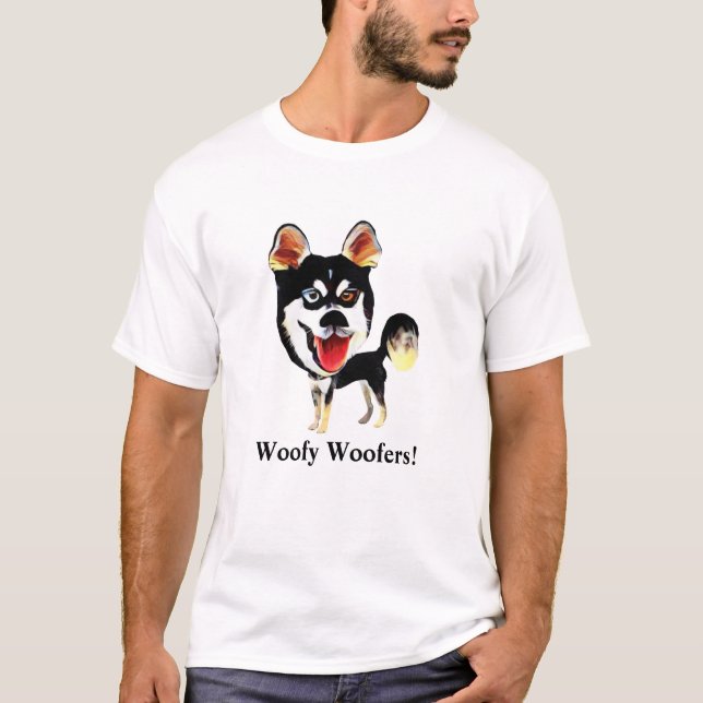 T-shirt homme sibérien Husky (Devant)