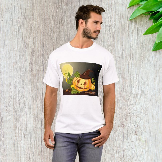 T-shirt Homme Sorcière citrouille (Créateur téléchargé)