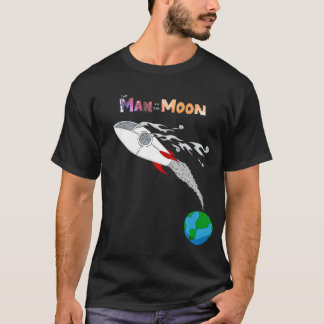 T-shirt Homme sur la lune