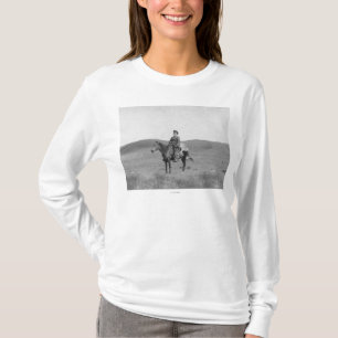 T-shirt Homme sur le cheval avec la photographie massacré