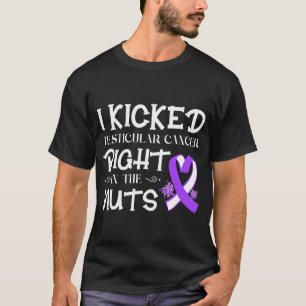 T-shirt Homme Testiculaire Conscience du cancer Survivant 