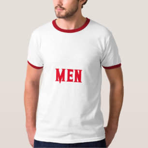 T-shirt Homme Texte personnalisé Nom Couleur Rouge Hommes