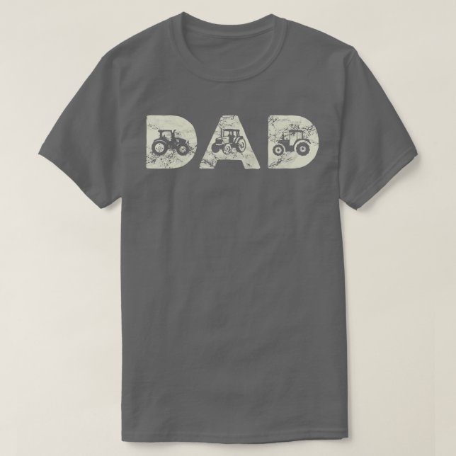 T-shirt Homme Tracteur Papa Agriculture Père Agricole Agri (Design devant)