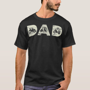 T-shirt Homme Tracteur Papa Fabriquant Père Agricole Agri